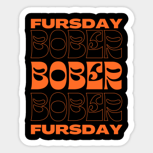 Bober Thursday | Fursday | Bóbr | Polish Beaver | Meme from Poland | Slav | Slavic Sticker